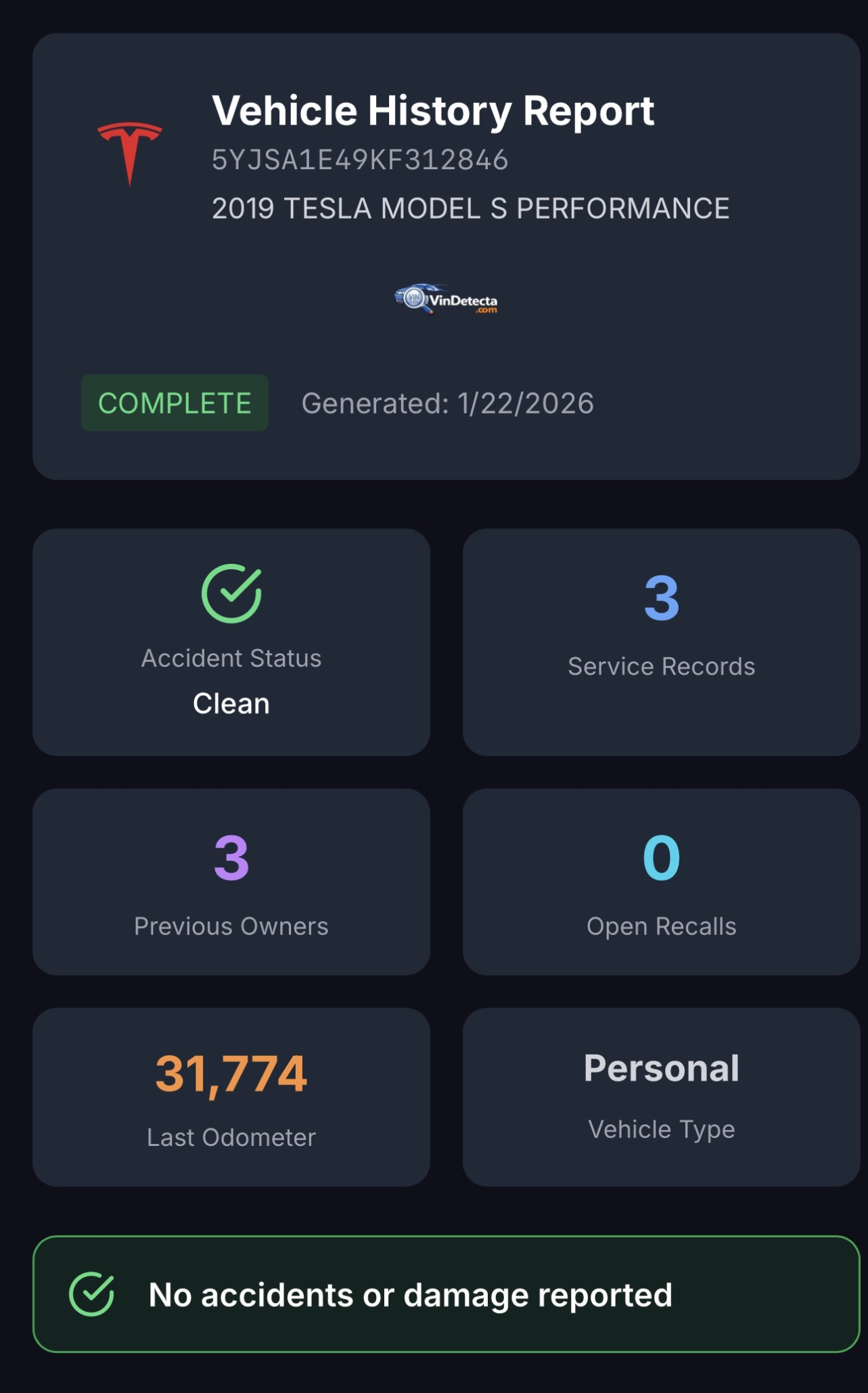Sample Report Page 1
